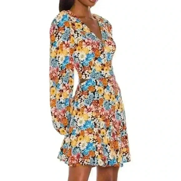AFRM | Anthropologie | Monna Dress in Multi Wildflower Bouquet | Small | NWT | - Picture 3 of 6